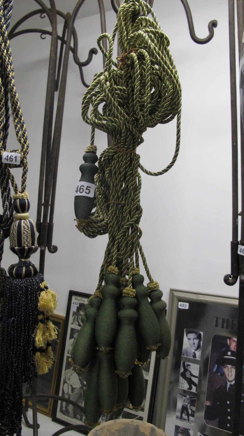 Lot 465: curtain tie backs