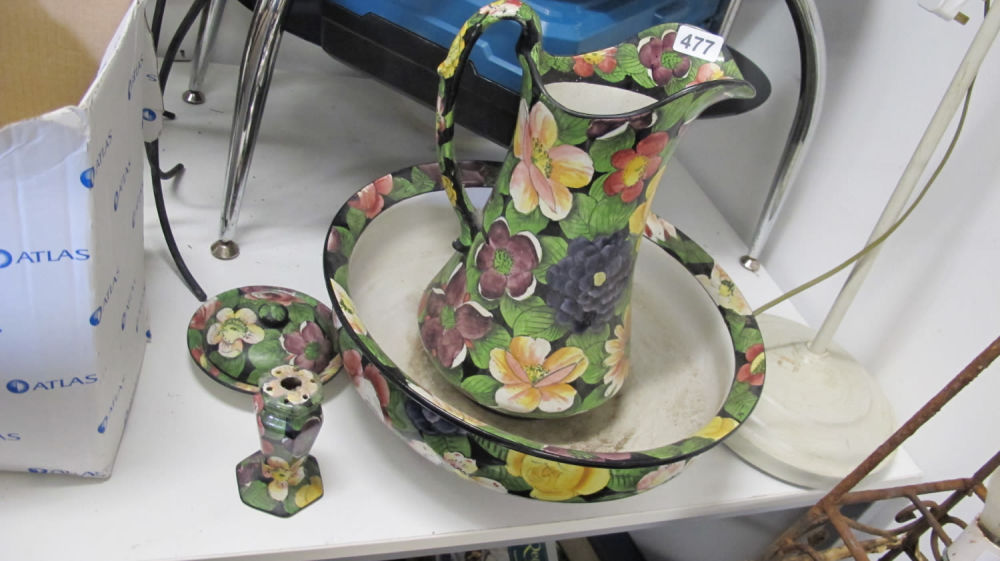 Lot 477: dressing table set