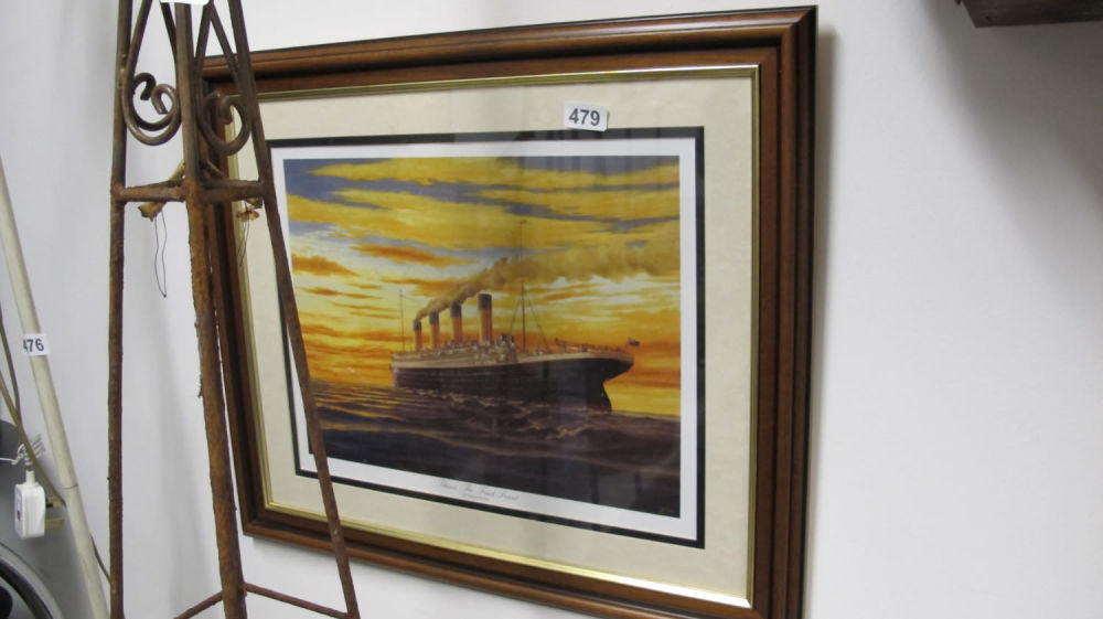 Lot 479: framed and glazed picture