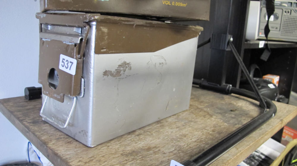 Lot 537: Ammunition box