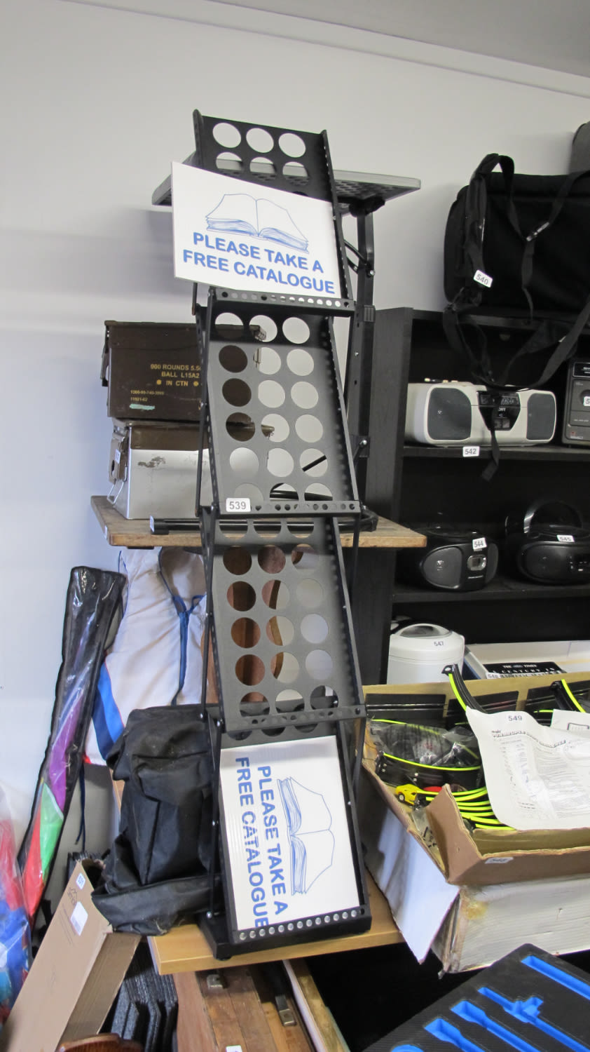 Lot 539: Leaflet stand