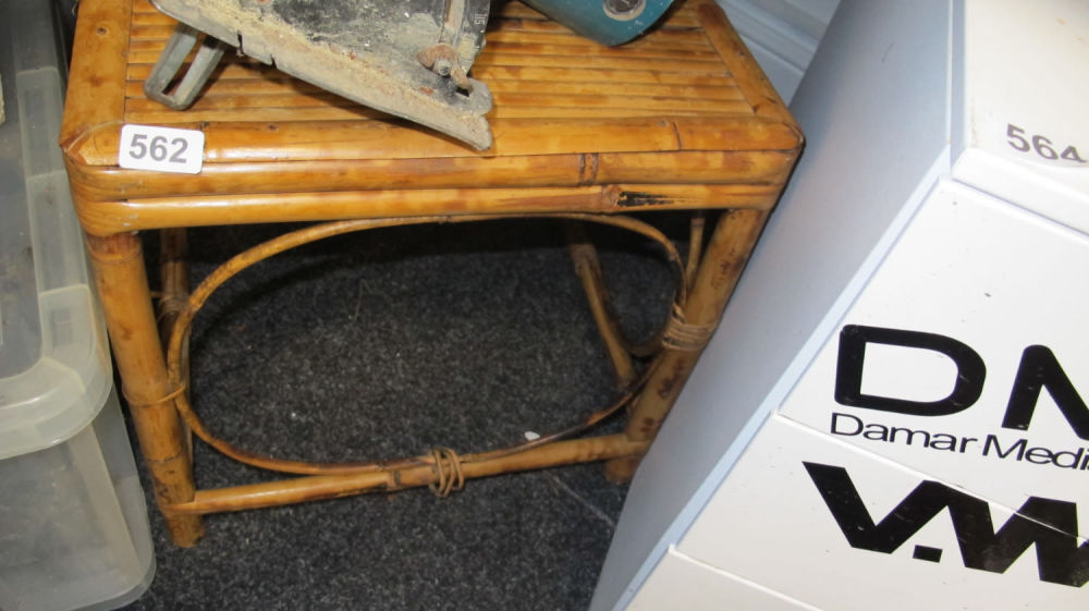Lot 562: Bamboo table