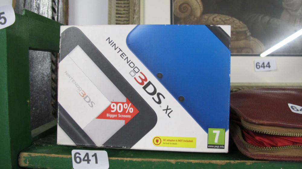 Lot 641: Nintendo 3DS XL brand new in box but...