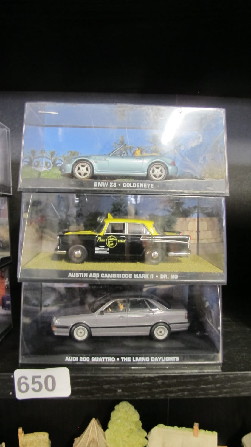 Lot 650: 3 James Bond die cast