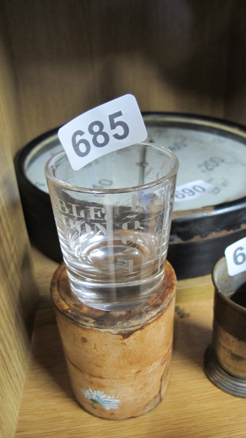 Lot 685: shot glass