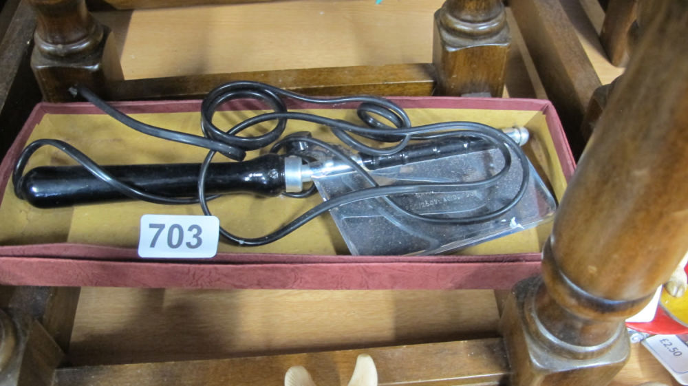 Lot 703: vintage travel trouser crease iron