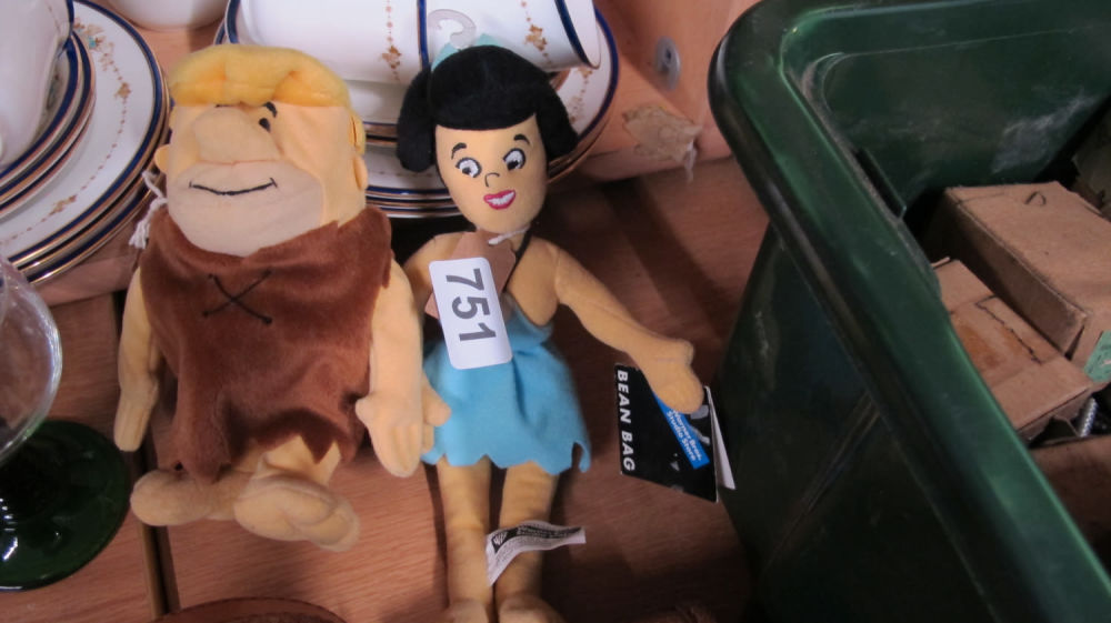 Lot 751: flintstones teddies