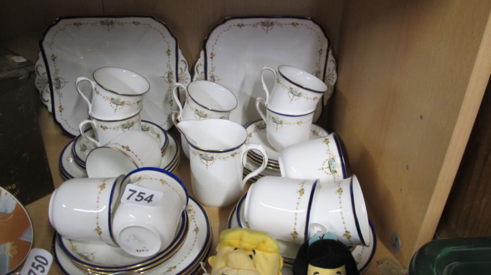 Lot 754: shelley tea wares