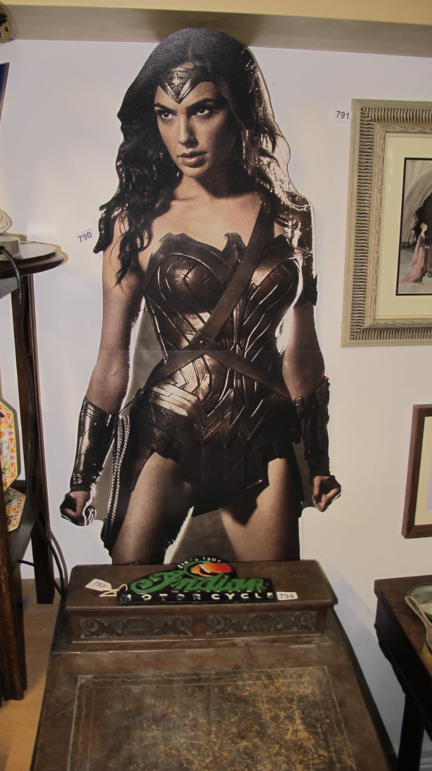 Lot 790: life size cut out of Gal Gadot
