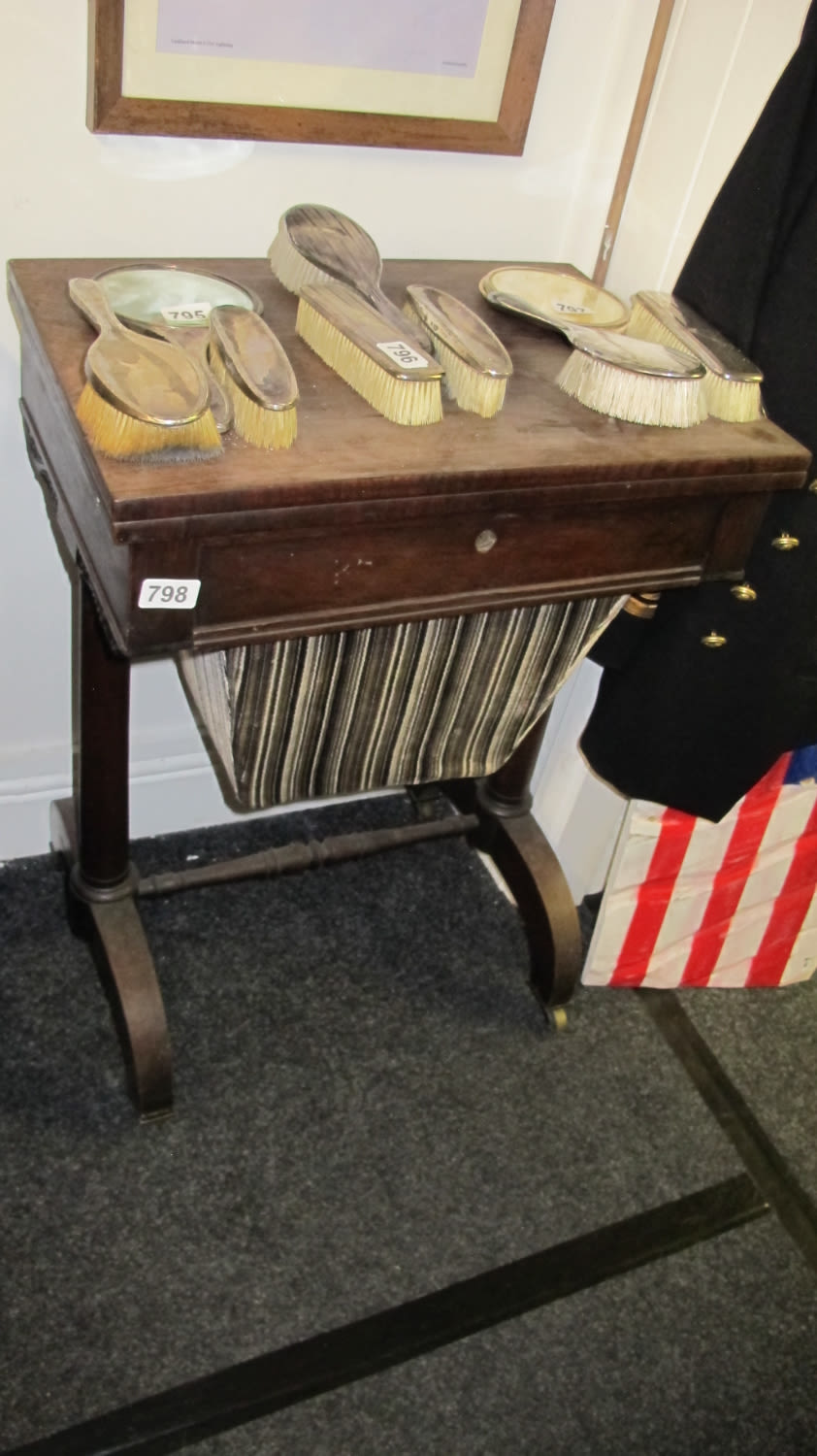 Lot 798: Victorian folding games table