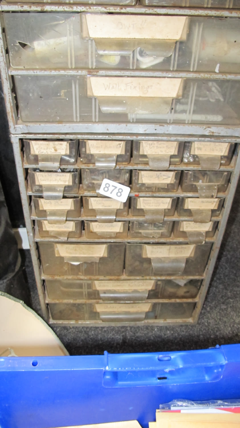 Lot 878: workshop drawers