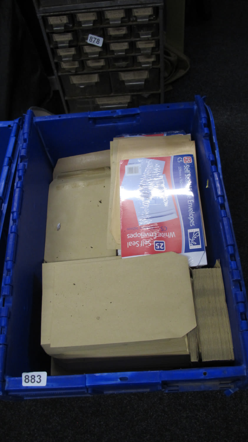 Lot 883: box of envelopes
