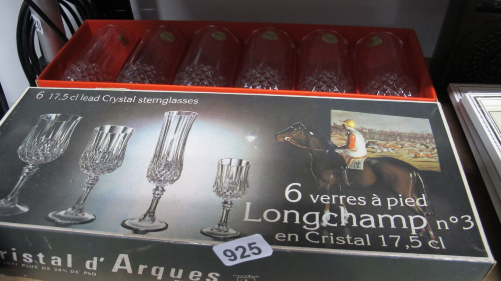 Lot 925: Cristal D'arques Éclat Paris - Longchamp Collection 6...