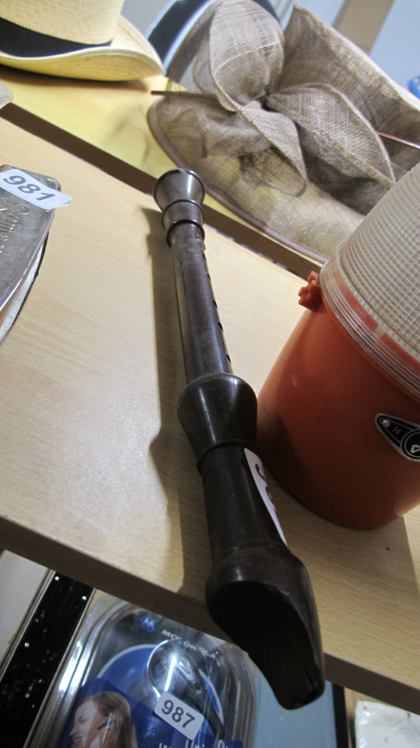 Lot 982: Wooden recorder