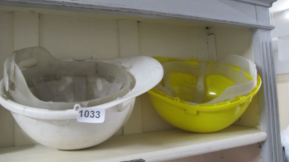 Lot 1033: 2 Hard hats