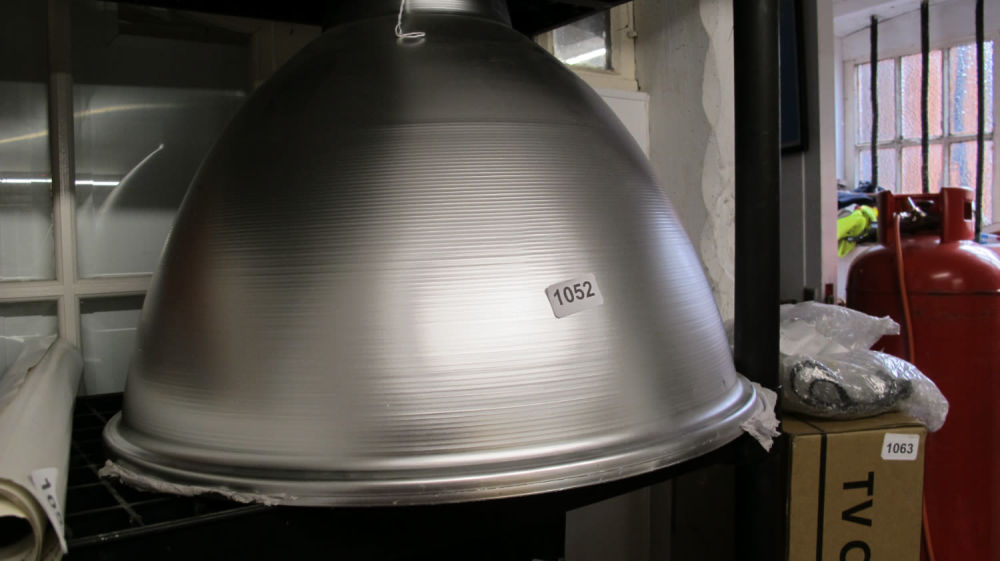 Lot 1052: 2 x Industrial metal light shade