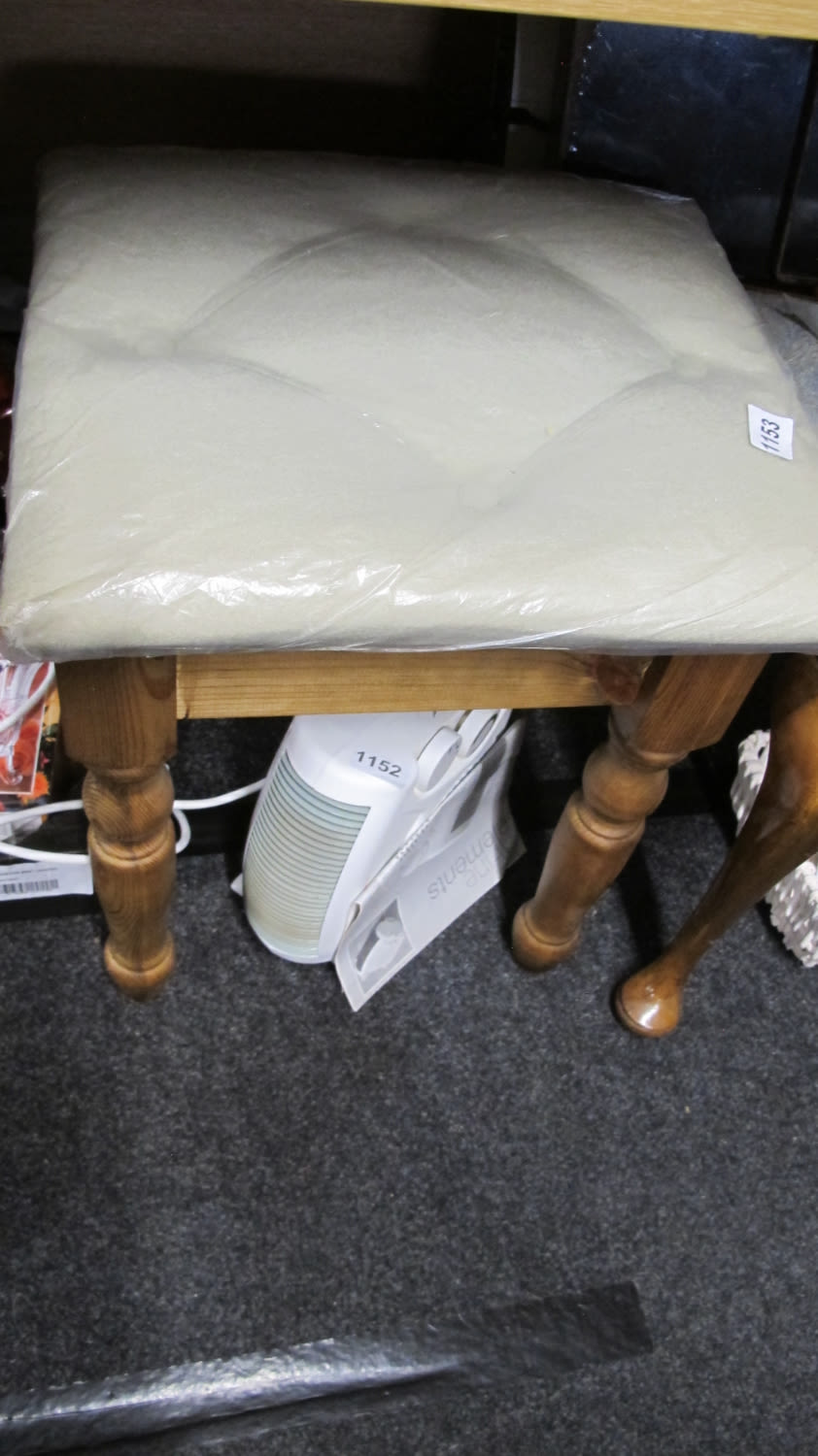 Lot 1153: New dressing table stool