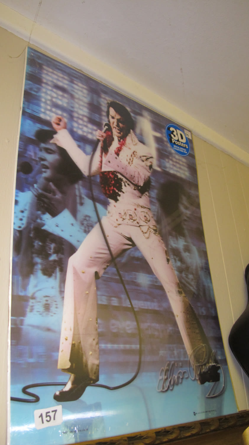 Lot 157: Elvis picture with exciting 3d effect