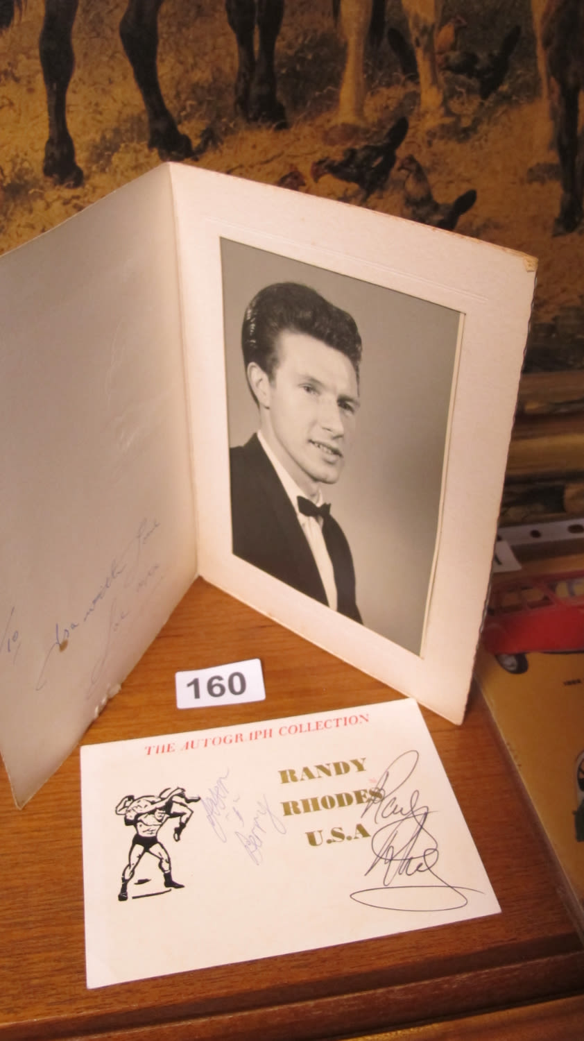 Lot 160: Randy Rhodes the wrestler signed autograph picture