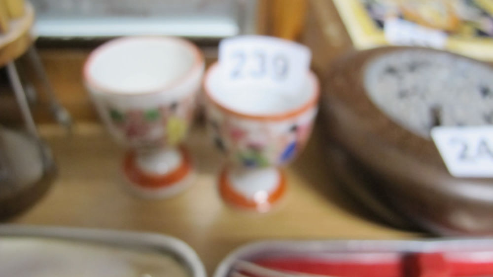 Lot 239: 2 eggcups