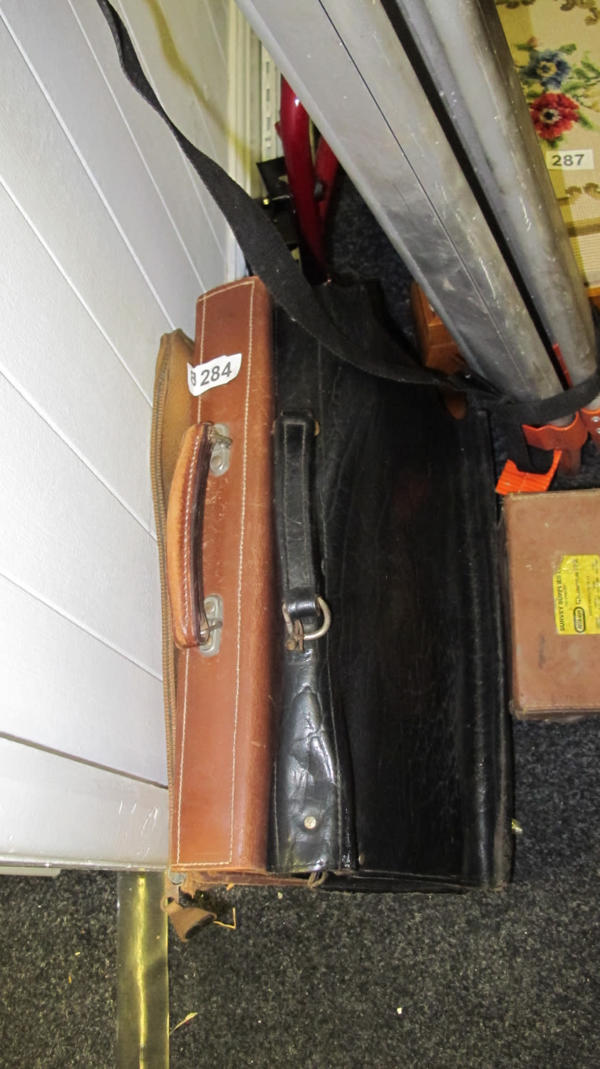 Lot 284: 3 briefcase/attaché cases