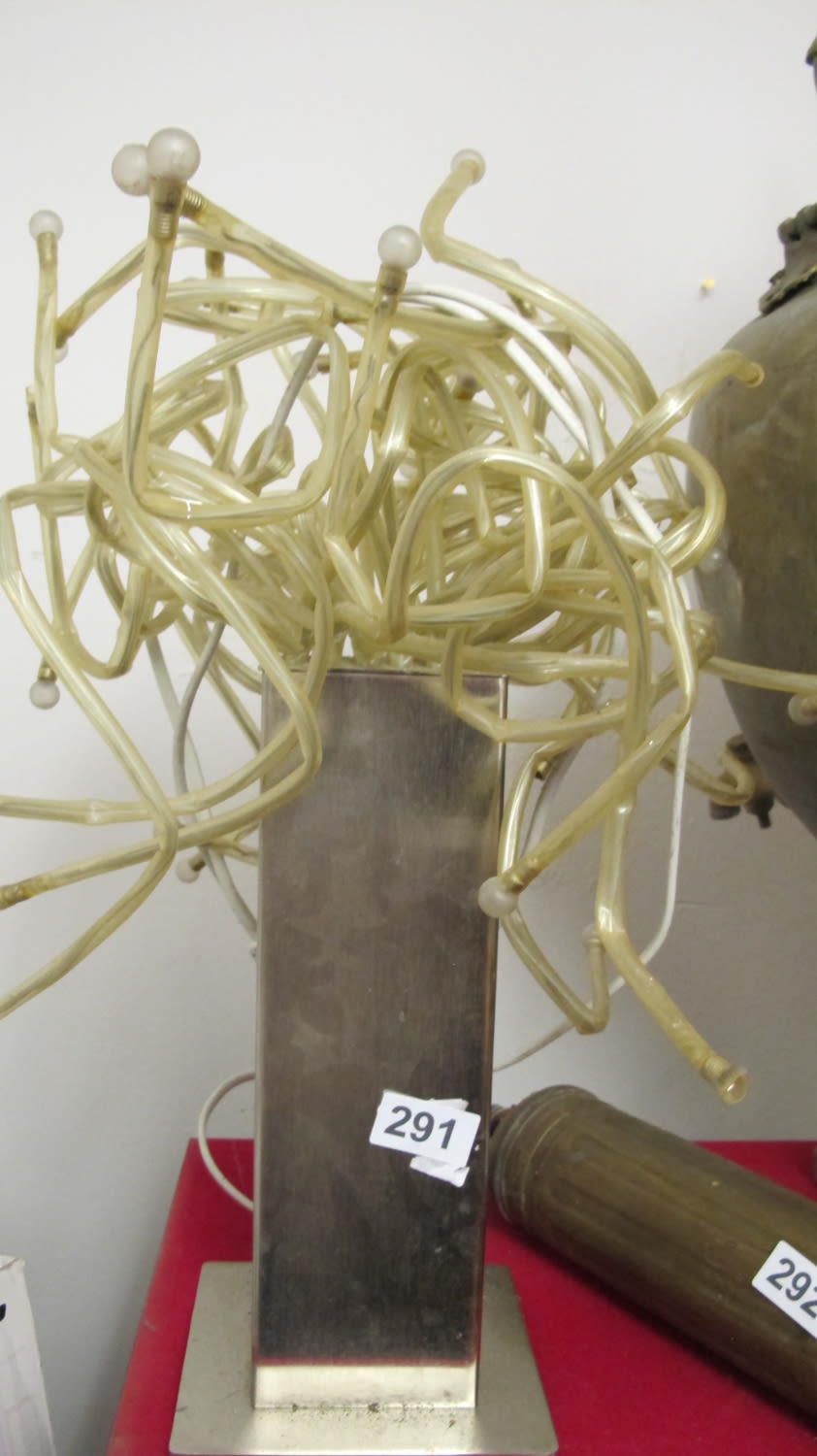 Lot 291: Designer "Medusa" table lamp