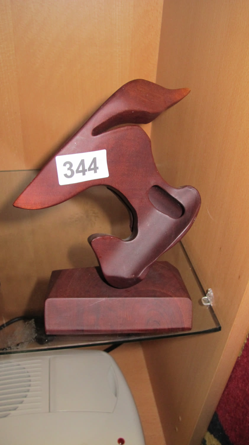 Lot 344: Abstract wood art