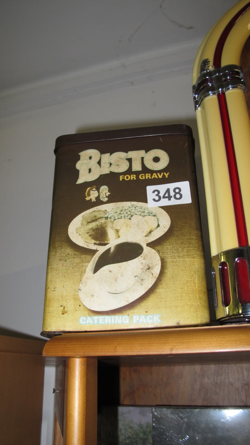 Lot 348: Old Bisto tin