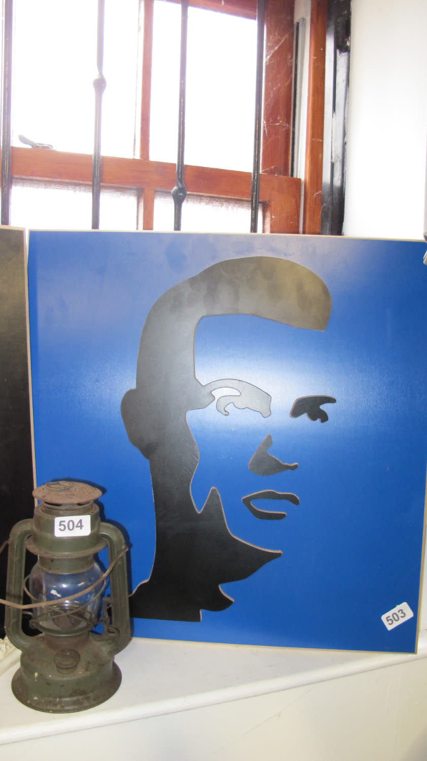 Lot 503: Wooden artwork of Karl Marx