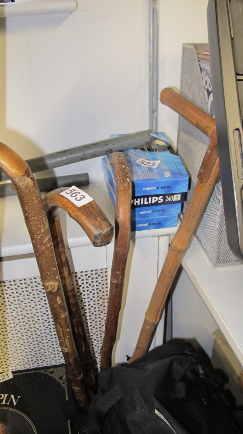 Lot 563: Walking sticks
