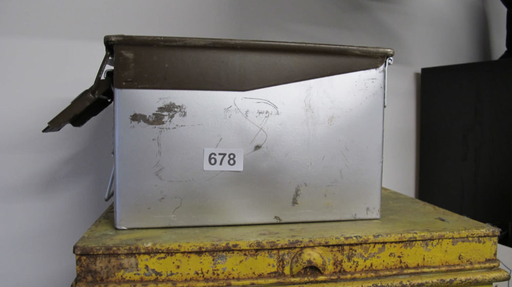 Lot 678: Ammo box