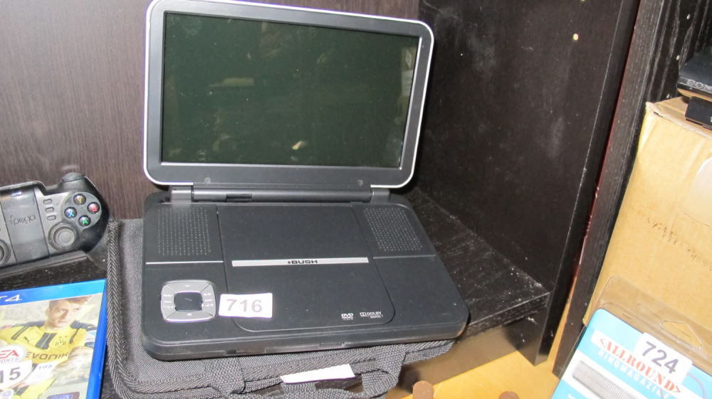 Lot 716: Bush portable DVD player