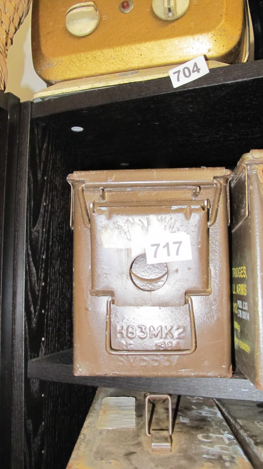 Lot 717: Ammunition box 