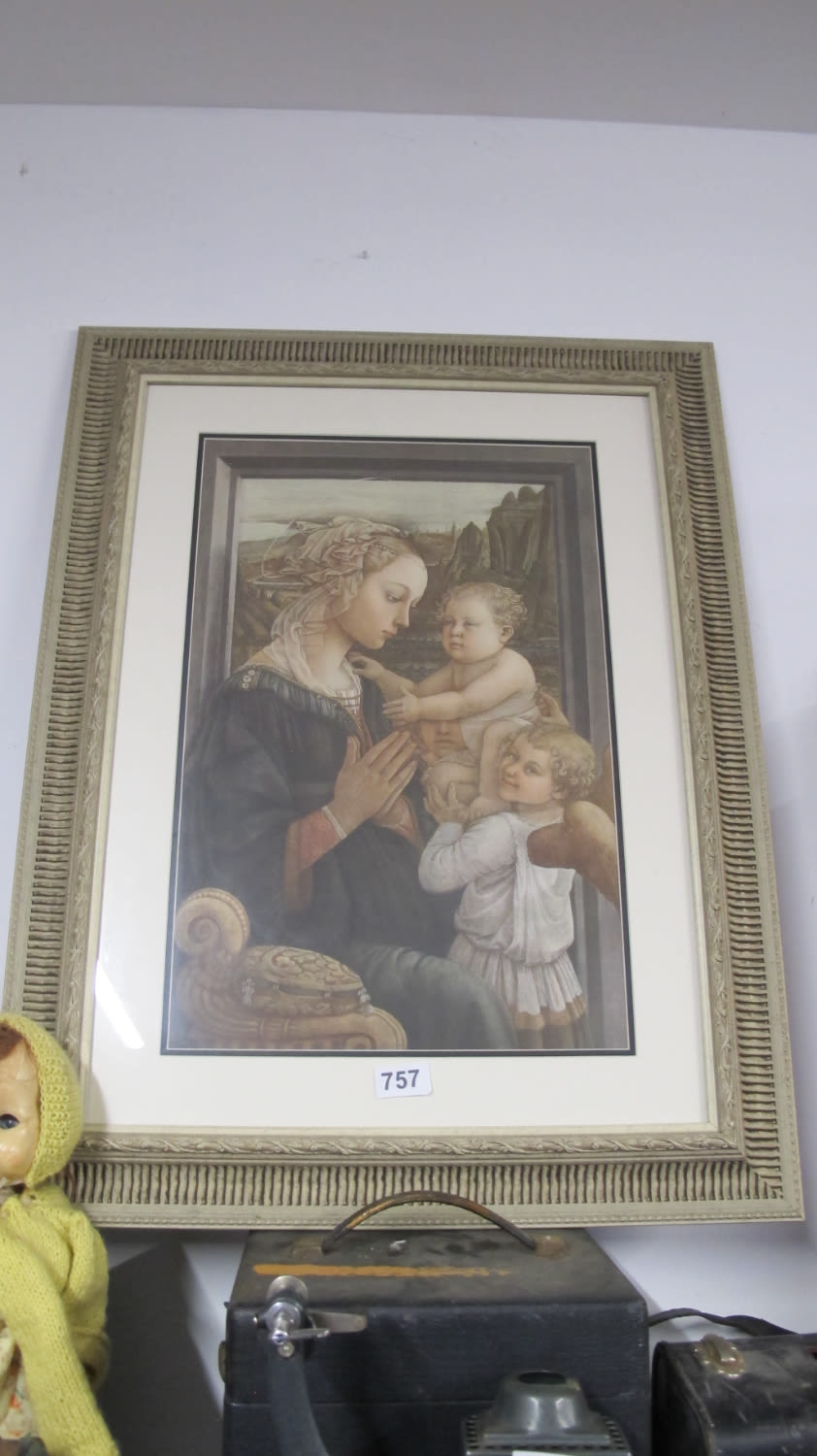 Lot 757: Framed and glazed picture, can you spot Wally?