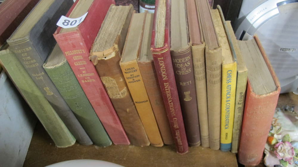 Lot 801: A collection of rare chess training books from...