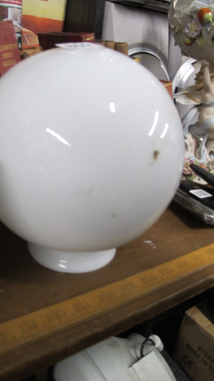 Lot 802: Globe lamp shade