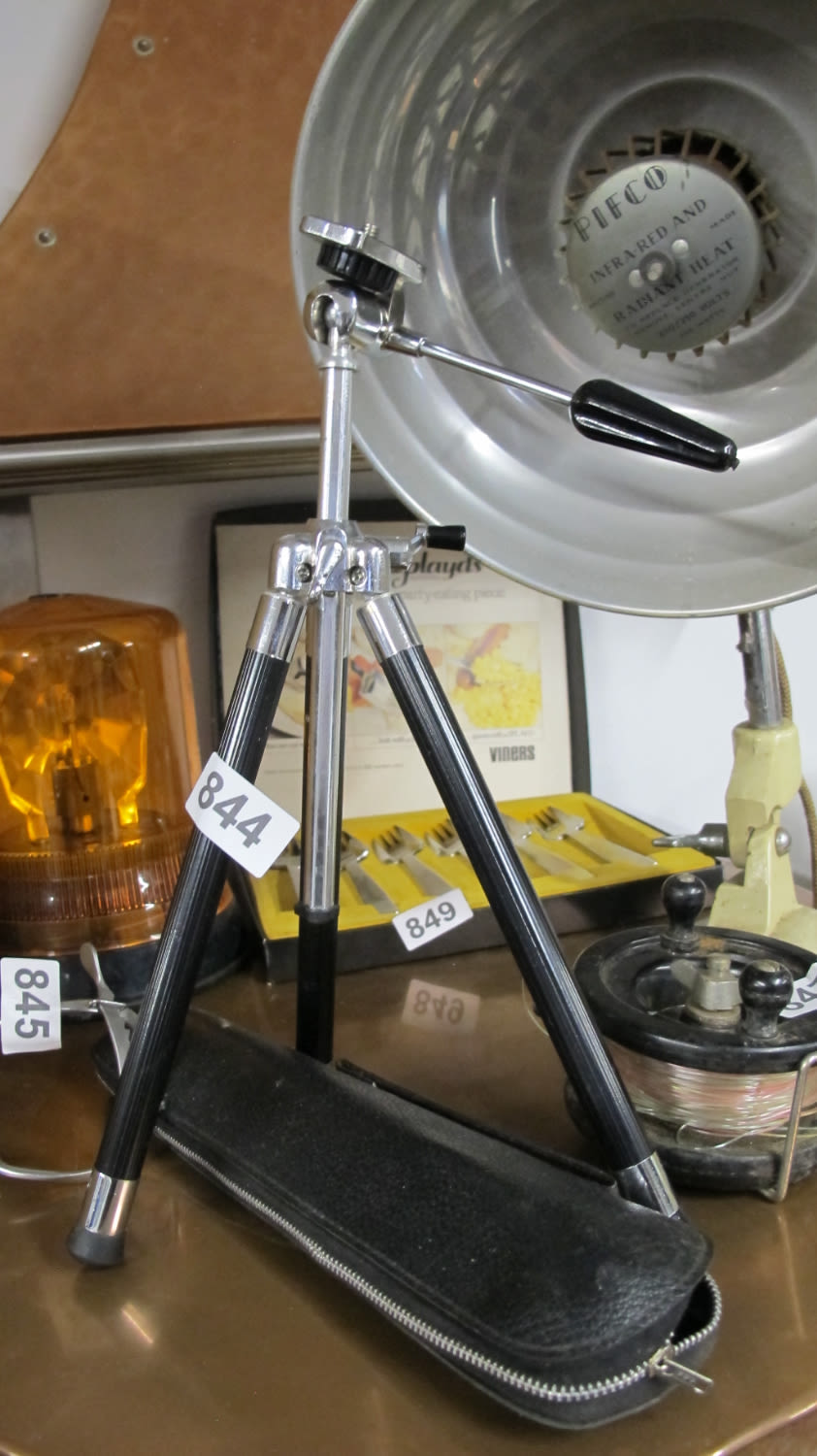 Lot 844: Camera tripod