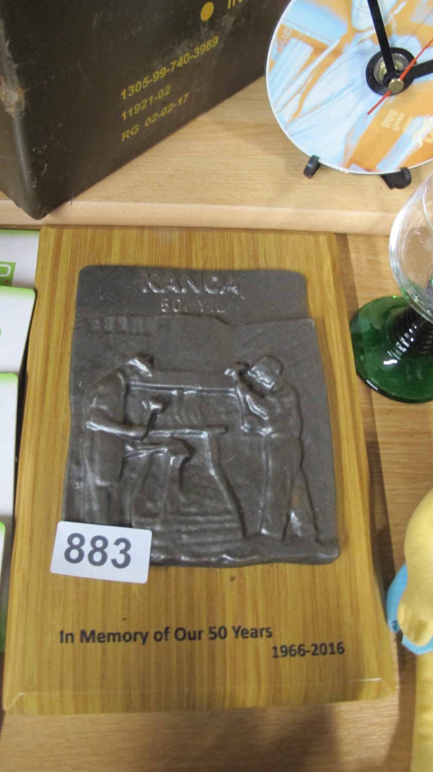 Lot 883: Commemorative plaque