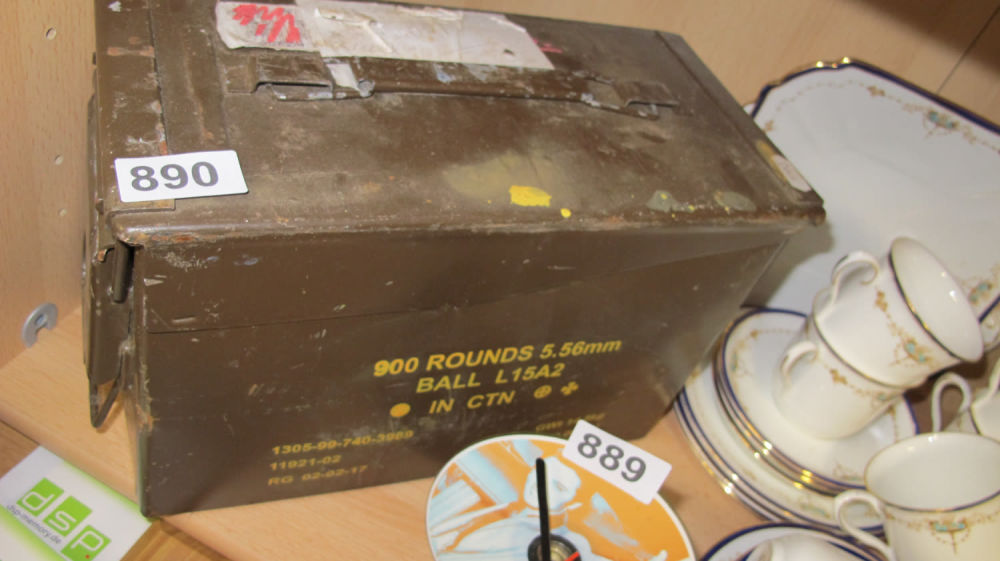 Lot 890: Ammo box