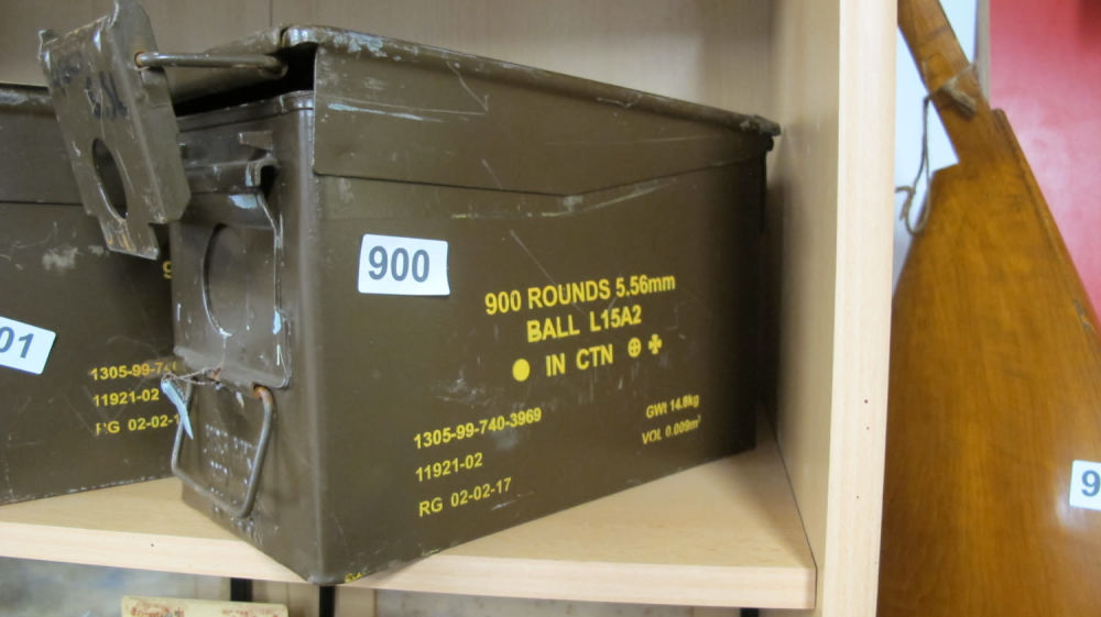 Lot 900: Ammo box