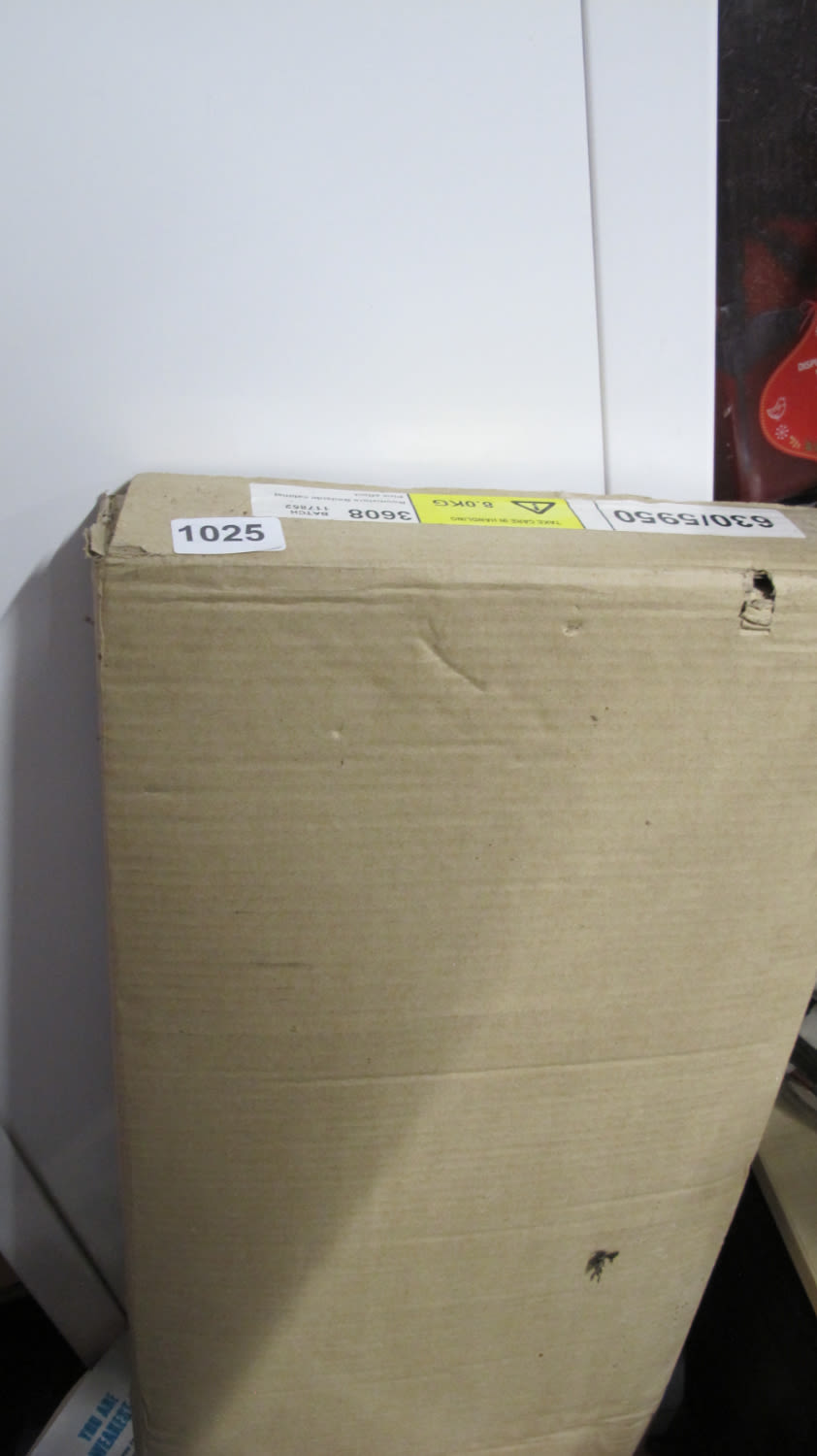 Lot 1025: flat pack bedside wooden cabinet