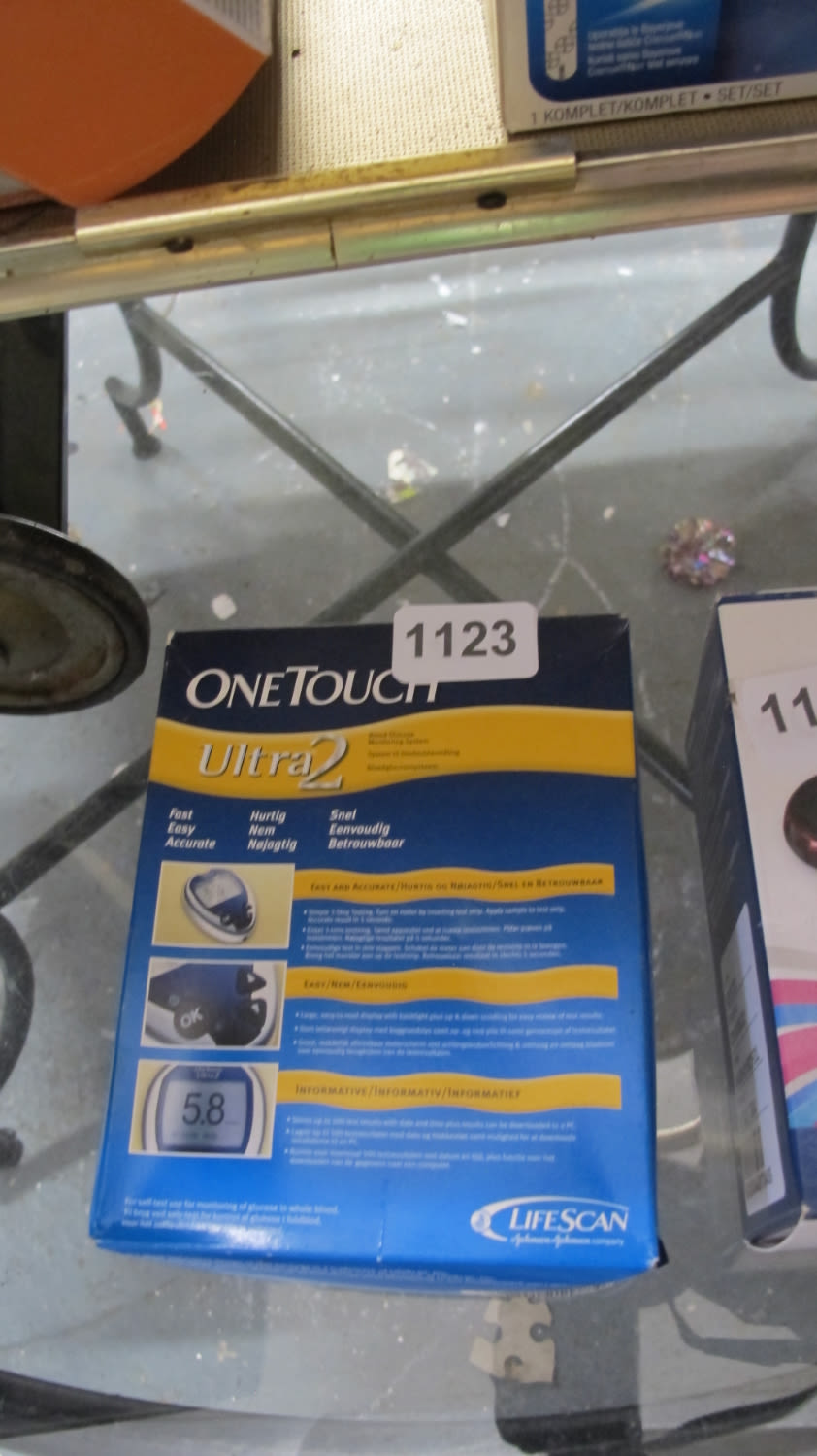 Lot 1123: Onetouch blood glucose monitor