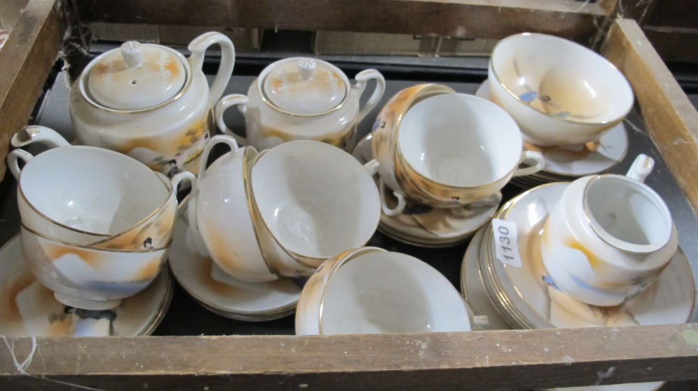 Lot 1130: Geisha ware tea service