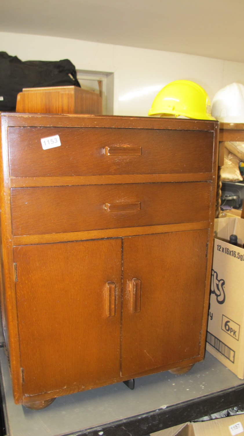 Lot 1153: Vintage storage cupboard