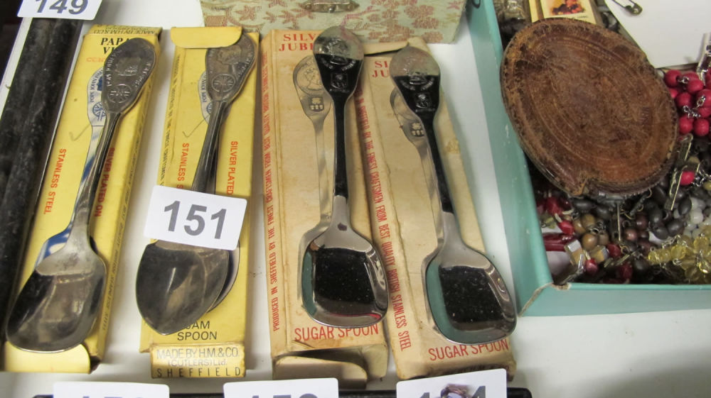 Lot 151: 4 Commemorative spoons