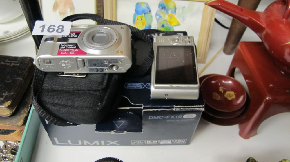 Lot 168: Two Panasonic Lumix 10 mega pixel cameras