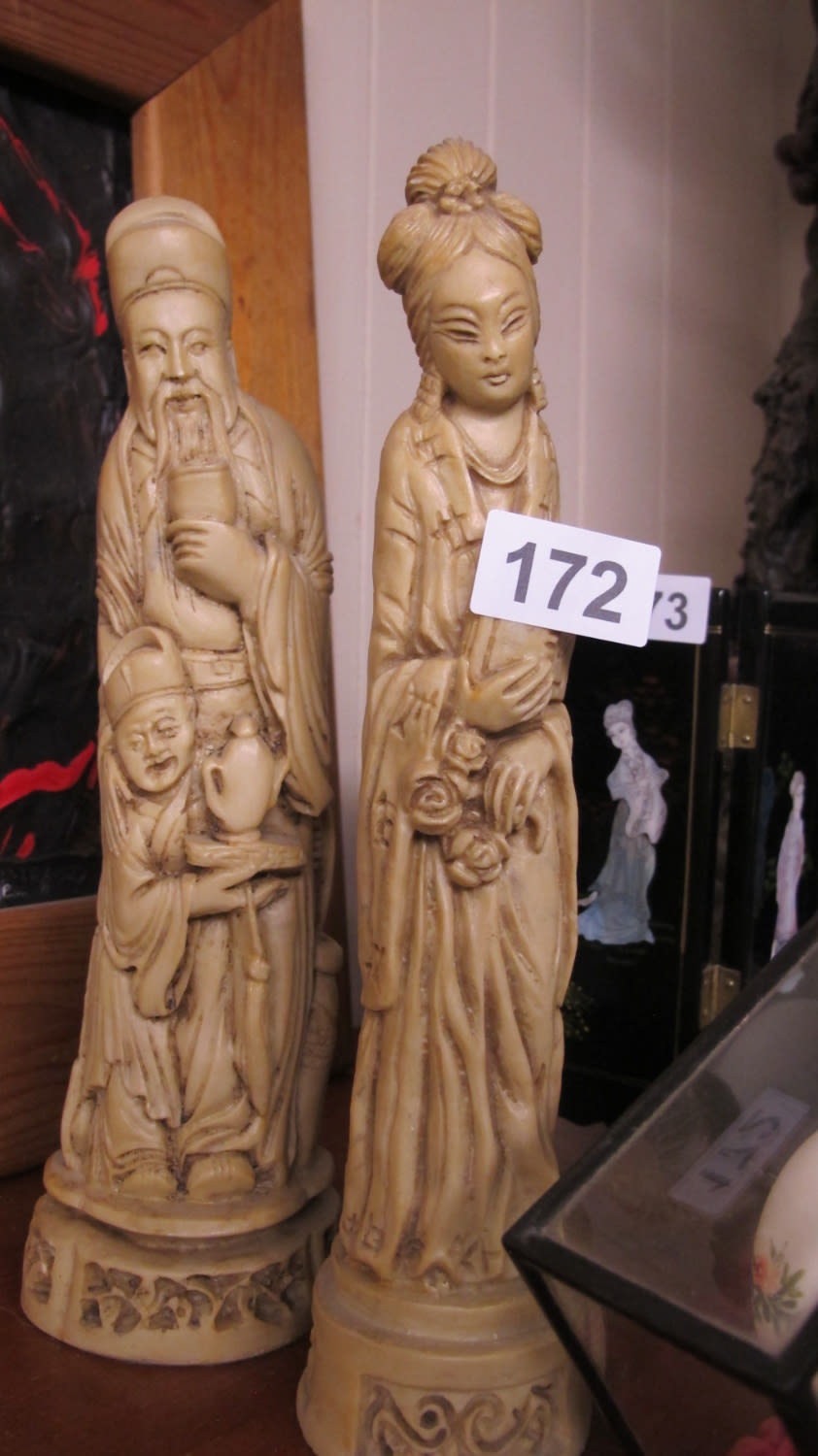Lot 172: 2 Chinese figures