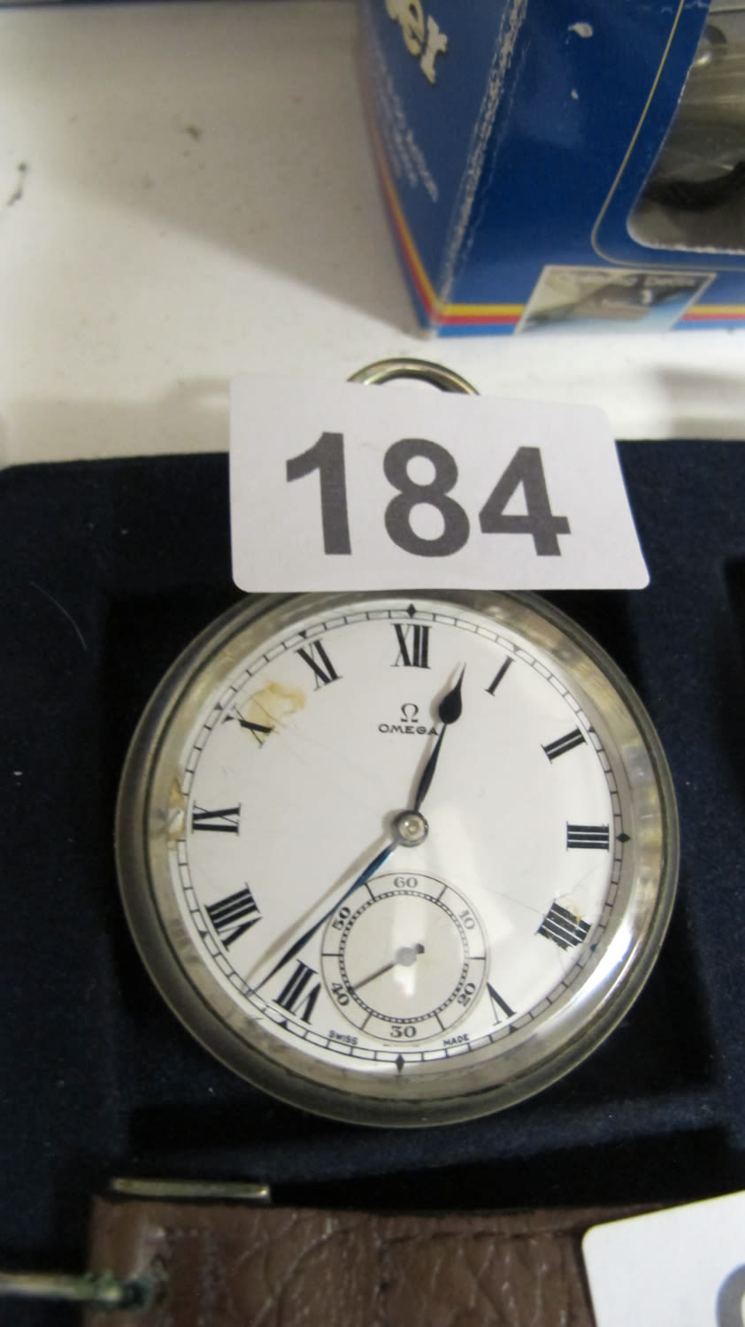 Lot 184: Omega pocket watch