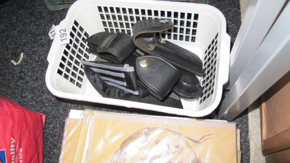 Lot 192: A tube of Pocket knife cases