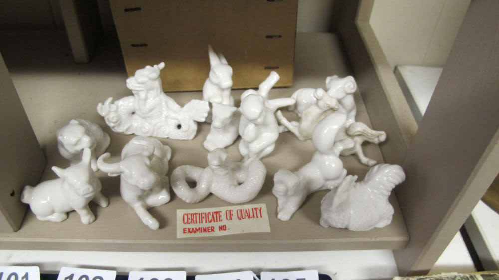 Lot 200: Blanc de Chine Chinese Zodiac figures